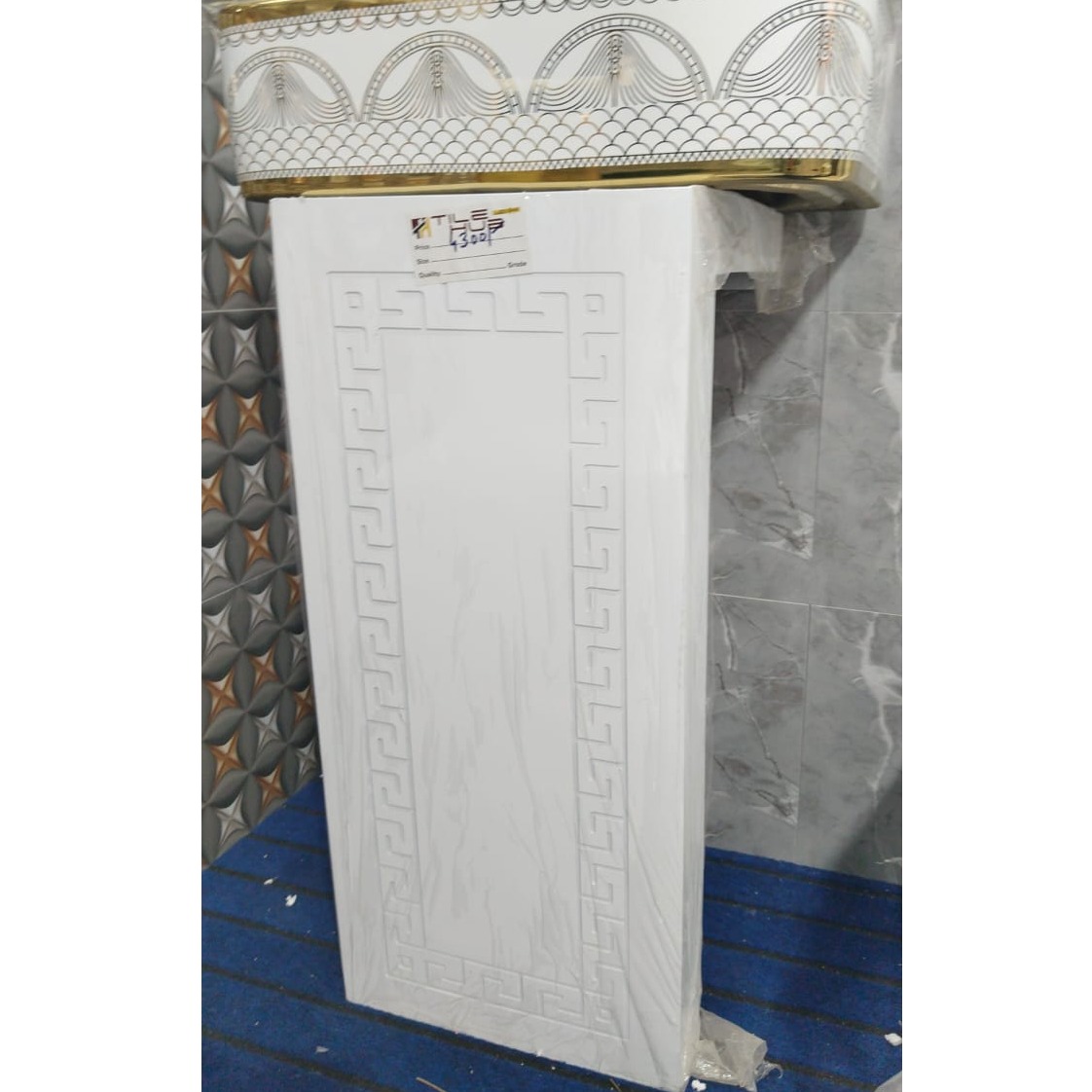 Vanity Stand Pedestal White